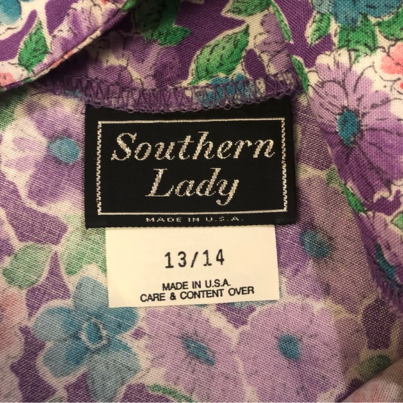 Southern Lady floral top. Vintage with tags. - Picture 3 of 6
